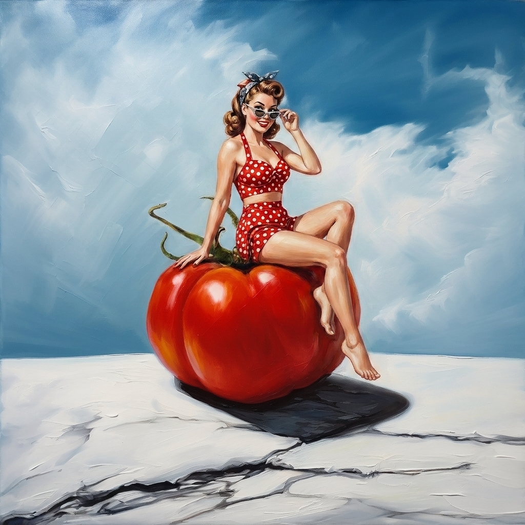 Top on the tomatoe