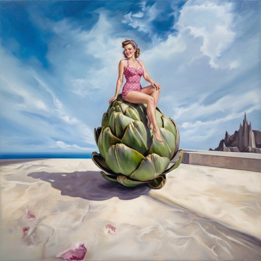 Top on the artichoke